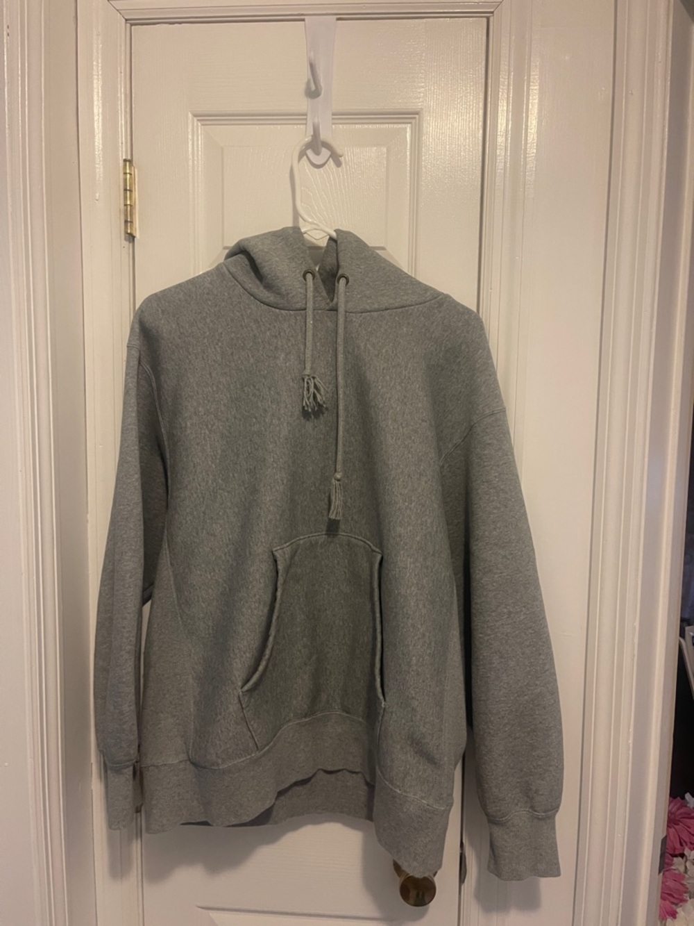 Men's Gray Hooded Sweatshirt Pullover